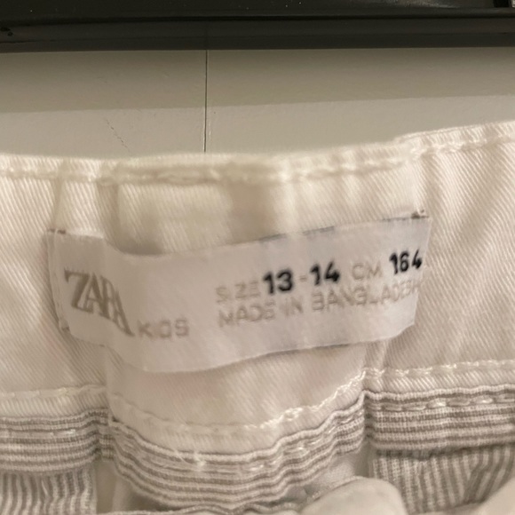 Zara Kids White Dress pants - Picture 3 of 3